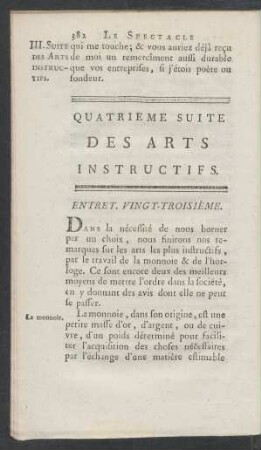Entret. vingt-troisième.