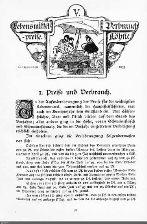 Lebensmittelpreise. Verbrauch. Löhne.
