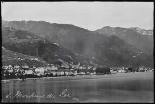 Montreux, vom Genfer See aus gesehen