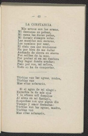 La constancia.