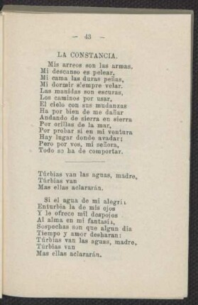 La constancia.