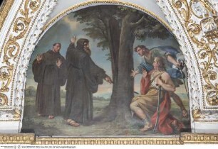 Wunderszenen aus dem Leben des heiligen Franz von Paula, Der heilige Franz von Paula spaltet mit seinem Stab einen Baum