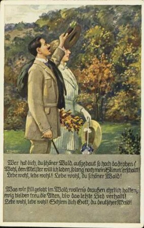 Wer hat dich, du schöner Wald, [...]