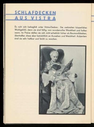 Schlafdecken aus Vistra