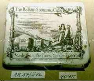 Blechdose für 10 Stück "The Balkan Sobranie Cigarettes Made from the Finest Yenidje Tobacco"