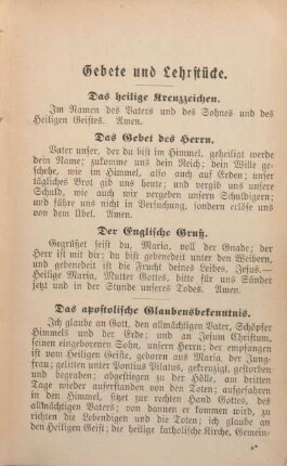 Gebete und Lehrstücke.