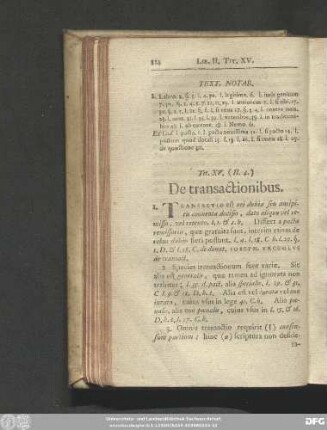 Tit. XV. (II. 4.) De transactionibus.