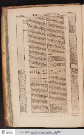 Liber Leviticus Hebraice Vaiicra