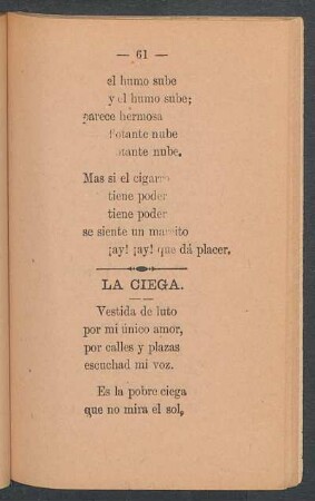 La ciega.