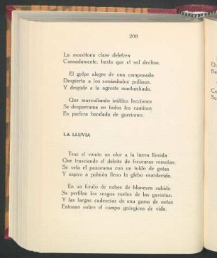 La lluvia