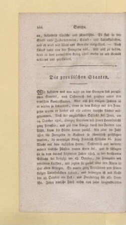 Die preußischen Staaten