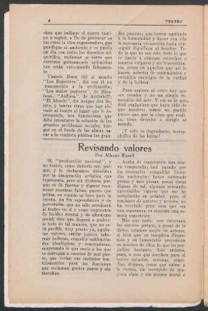 Revisando valores