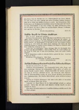 Russische Angriffe bei Delatyn abgeschlagen.