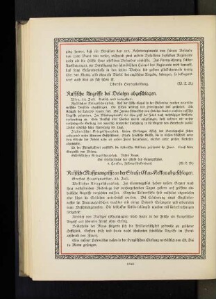 Russische Angriffe bei Delatyn abgeschlagen.