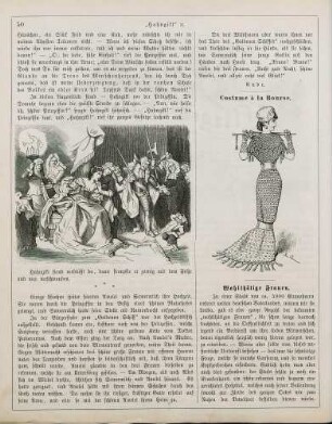 "'Hahngikl' oder Die Goldprinzessin und die schöne Amelei" "Costume à la Bourse"