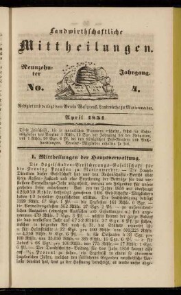 Neunzehnter Jahrgang. No. 4.