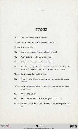 Bijoux (Nr.70-149)