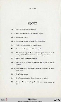 Bijoux (Nr.70-149)