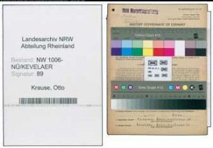 Entnazifizierung Otto Krause , geb. 18.07.1892 (Stellmachermeister)