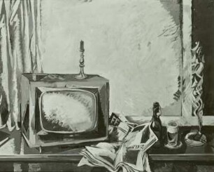 Stilleben mit Fernseher