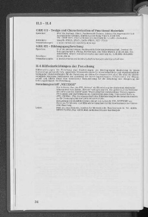 II.4 Hilfseinrichtungen der Forschung