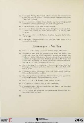 Rüstungen- Waffen (Nr. 235-326)