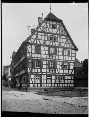 Adelsheim Fachwerkhaus Rathaus Hauptstraße 7 - Ansicht von Norden
