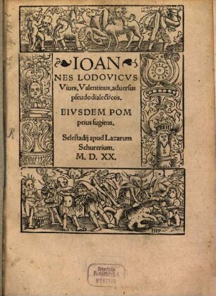 Ioannes Lodovicvs Viues, Valentinus, aduersus pseudodialecticos