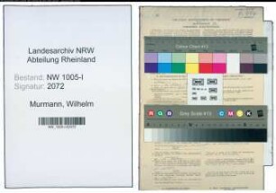 Entnazifizierung Wilhelm Murmann , geb. 14.04.1903 (Kaufm. Angestellter)