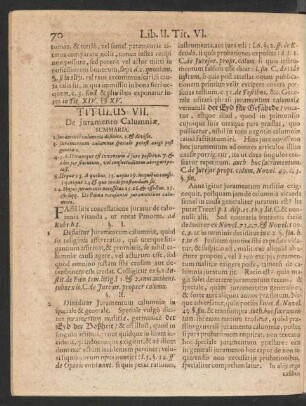 Titulus VII. De Juramento Calumniae