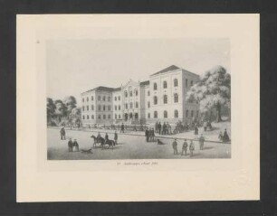 [Foto einer Graphik: Göttingen,] Auditorium, erbaut 1865