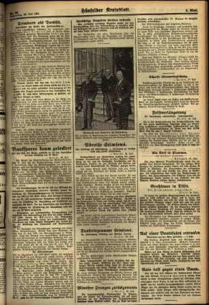 Zweite Ausgabe vom Donnerstag, den 30. Juli 1931.