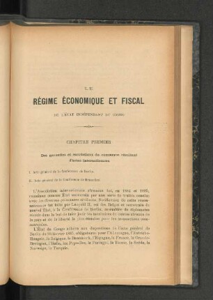 Le Régime Économique Et Fiscal.