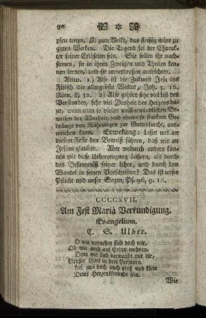 CCCCXVII. Am Fest Mariä Verkündigung. Evangelium.