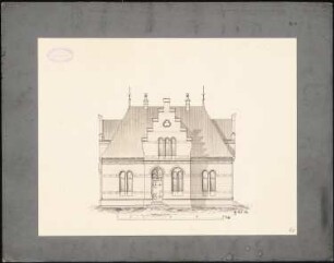 Leichenhaus, Kiel: Aufriss Eingangsseite