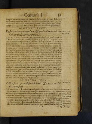 Observatio LXXXVI. Responsiones quomodo fieri debeant: et an relatiuae sufficientes sint?
