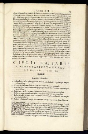 Libri tertii capita.