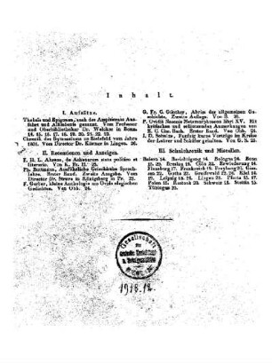 Inhalt der zweiten Abtheilung der Allgemeinen Schulzeitung : [Februar 1832, Heft 14 - 26]
