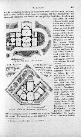 Fig. 312. Villa Gerson ; Abbildung: Fig. 314. Villa in der Viktoriastrasse