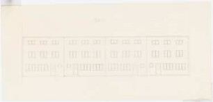 Aufgabe Stadterweiterung, Sommersemester 1932: Reihenhäuser: Entwurf Ansicht