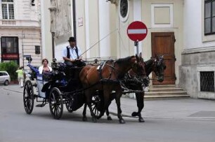 Fiaker in Wien : Fiaker in der Innenstadt von Wien, 2008