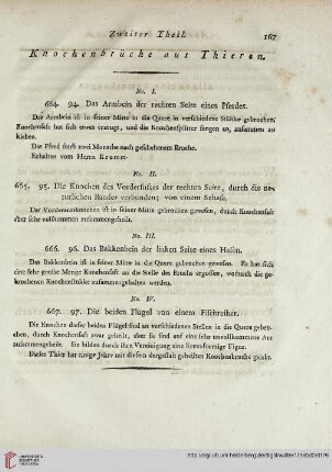 Knochenbrüche aus Thieren