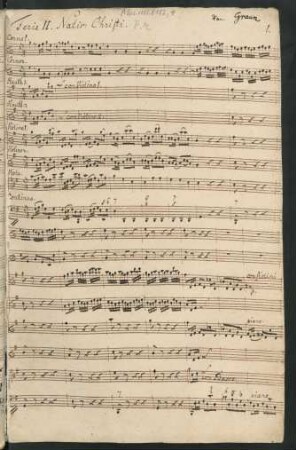 Das Licht scheinet in der Finsternis; V (4), orch, bc; GraunWV Bv:IX:7; GruG 5