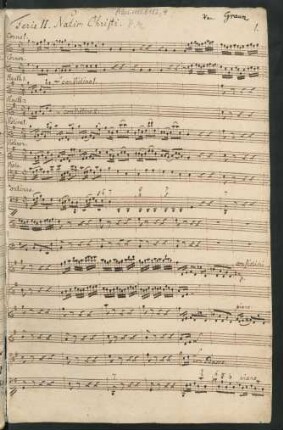 Das Licht scheinet in der Finsternis; V (4), orch, bc; GraunWV Bv:IX:7; GruG 5