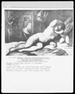 Venus mit Armor in der Schmiede des Vulkan