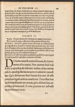 Psalmus CI. - Psalmus CX.