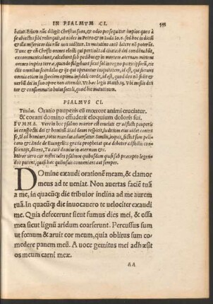 Psalmus CI. - Psalmus CX.
