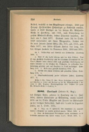 3986. Surland (Johann II., Mag.)