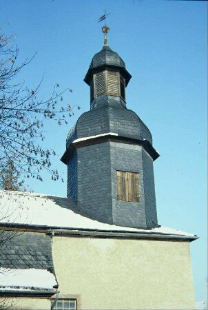 Kirchturmspitze mit Wetterfahne
