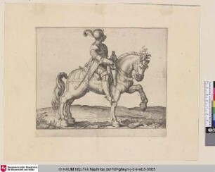 [Ein Kavallerist zieht seine Pistole; A Cavalryman Grasping His Pistol]